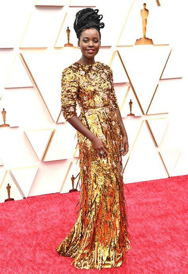 Actress Stuns In Gold Prada Gown – Hollywood Life