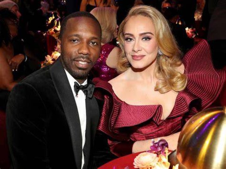 Adele Glows In Low Cut Dress As She Leaves London Palladium With BF Rich Paul After 1st Performance In 4 Years