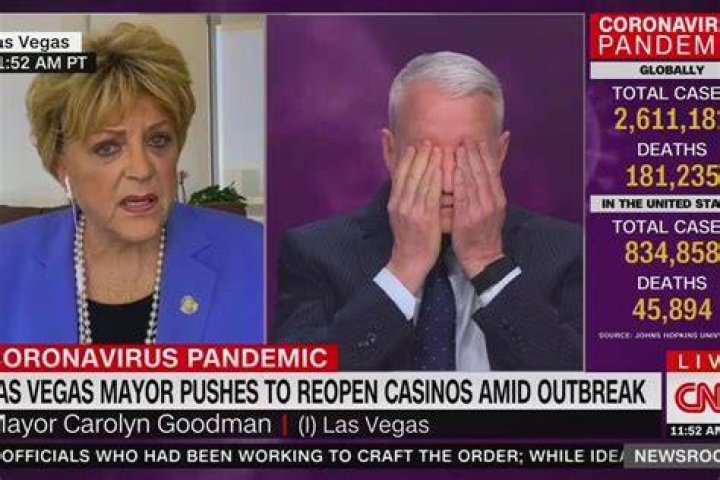 Anderson Cooper Rips Into Las Vegas Mayor For Pushing to Reopen Casinos: ‘How Is That Safe?’