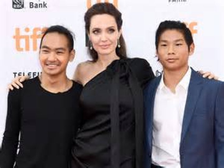 Angelina Jolie Gushes Over Working With Sons Maddox, 21, & Pax, 18, On Movie With Salma Hayek