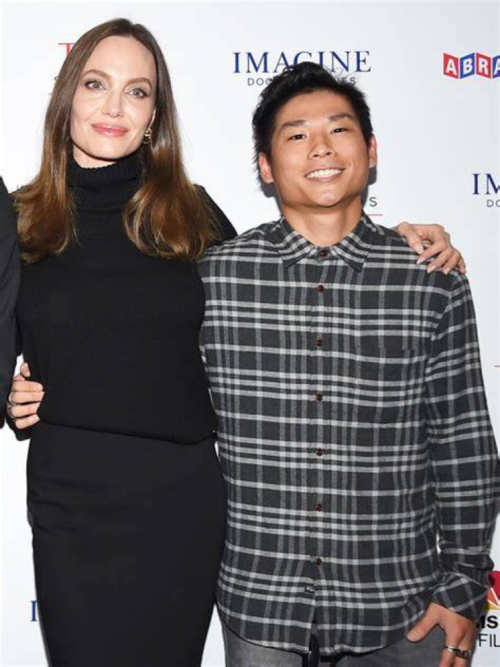 Angelina Jolie Stuns In Lacy Silk Top As She Bonds With Son Pax, 19, In NYC: Photos