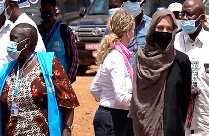 Angelina Jolie Wears A Headscarf While Visiting Refugees In Africa Amid Custody Battle With Brad Pitt
