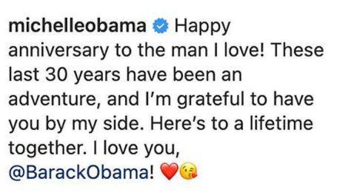 Barack & Michelle Obama Cozy Up On The Beach For Her 30th Anniversary Tribute