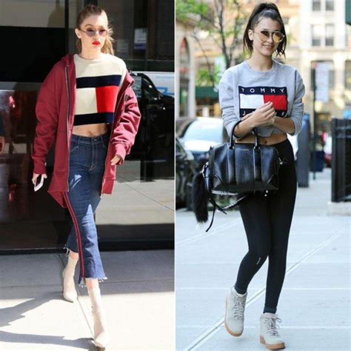 Bella & Gigi Hadid In Crop Tops Showing Off Their Abs — Pics
