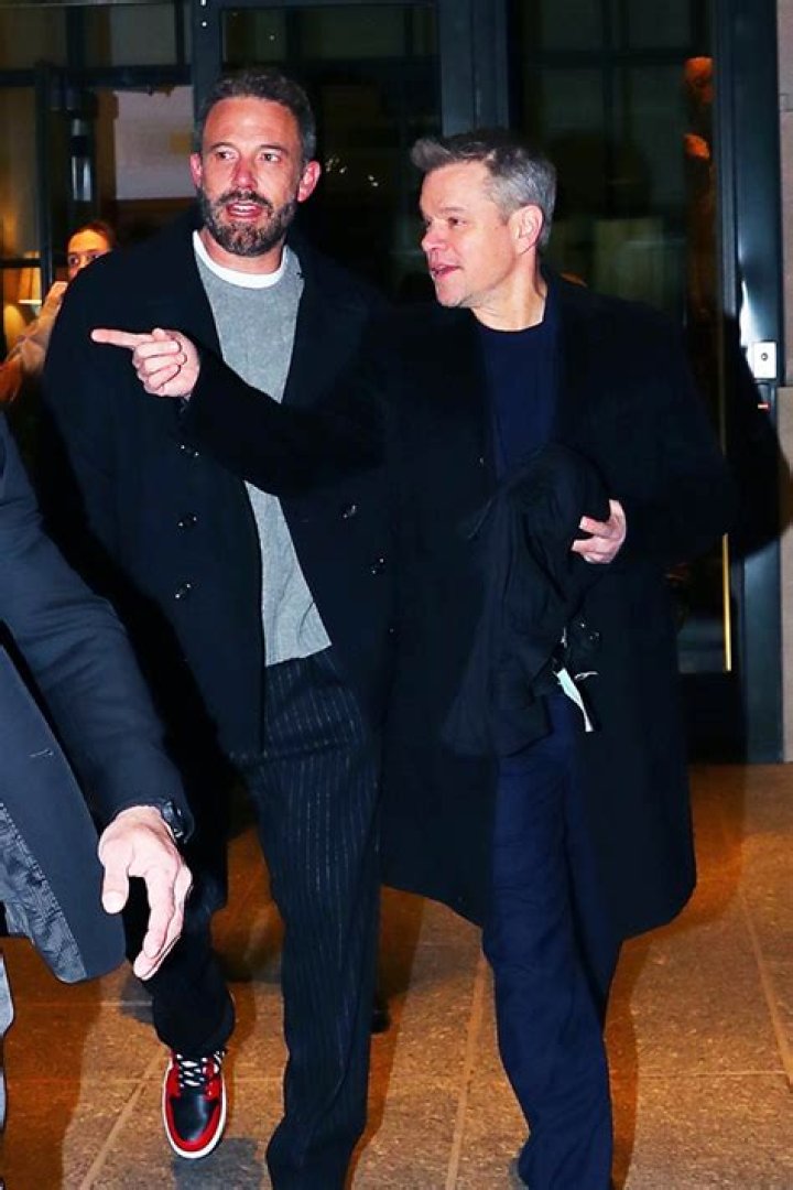 Ben Affleck & Matt Damon Share A Laugh During A Guys Night Out In NYC: Photo