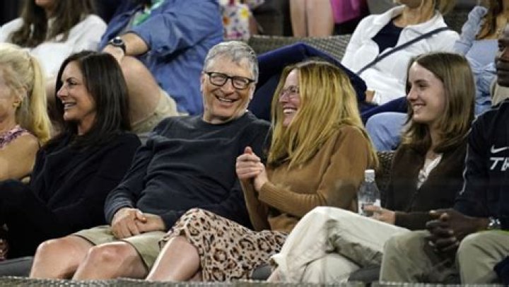 Bill Gates With Mystery Brunette & Elizabeth Shue At Tennis Match – Hollywood Life