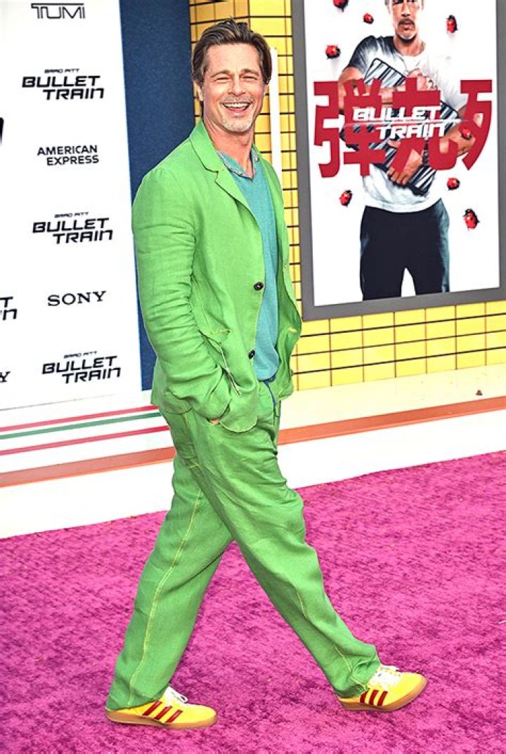 Brad Pitt Rocks Green Outfit For ‘Bullet Train’s Los Angeles Premiere – Hollywood Life