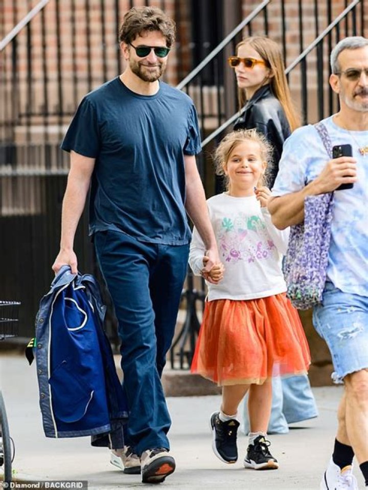 Bradley Cooper Holds Hands With Daughter Lea, 4, Heading To Stephen Colbert’s Show – Photos