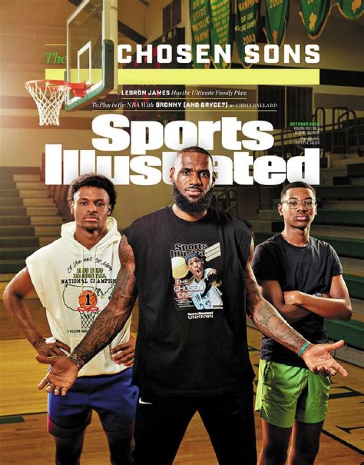 Bronny James Is On ‘Sports Illustrated’ Cover Like Dad LeBron – Hollywood Life