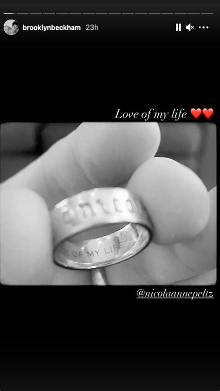Brooklyn Beckham’s Engraved Ring From Nicola Peltz: Video – Hollywood Life