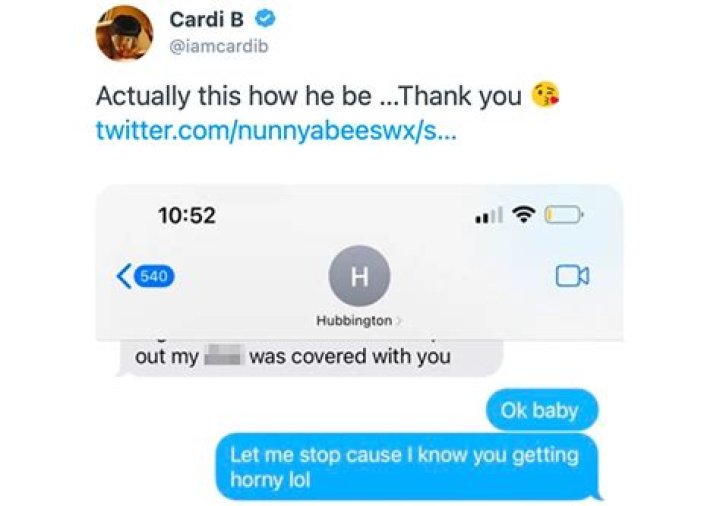 Cardi B Defends Offset’s Cheating In Instagram Message To Fan – Hollywood Life