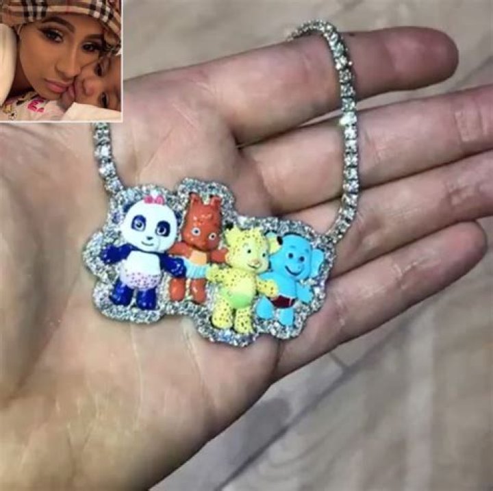 Cardi B Gifts Kulture Diamond Charm Necklace For 3rd Birthday & Her Reaction Is Too Cute