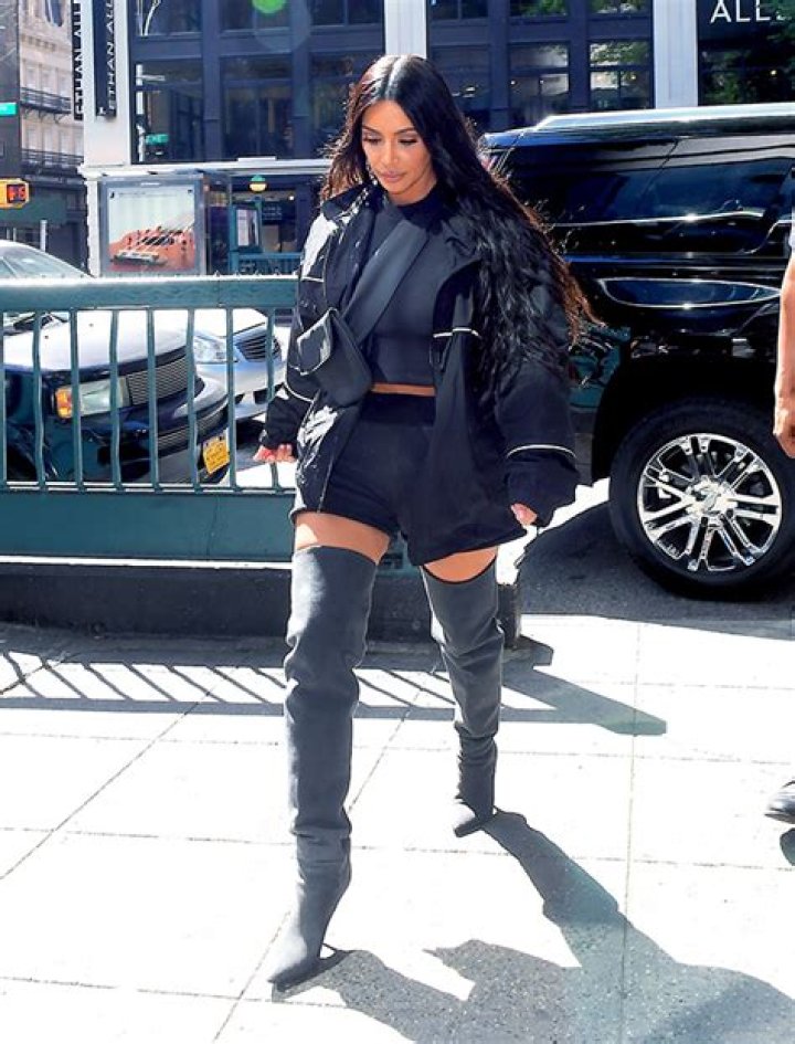 Celebrities In Thigh-High Stockings — Kim Kardashian & More – Hollywood Life