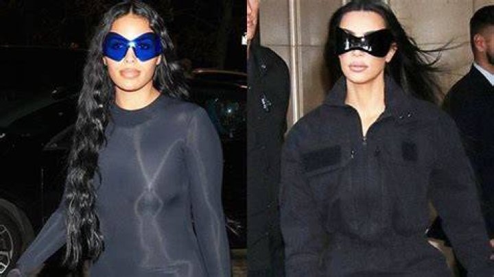 Chaney Jones Looks Identical To Kim Kardashian In Catsuit While Partying With Kanye West & Travis Scott