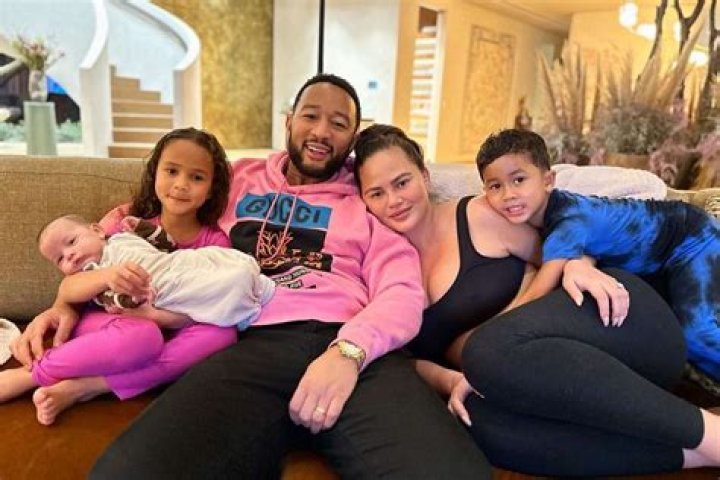 Chrissy Teigen & John Legend Pose With All 3 Kids In Sweet Family Photos: ‘Excuse The Spit Up’