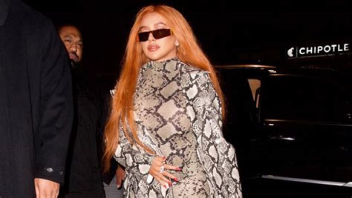 Christina Aguilera’s Red Hair & Snakeskin Catsuit: Photos – Hollywood Life
