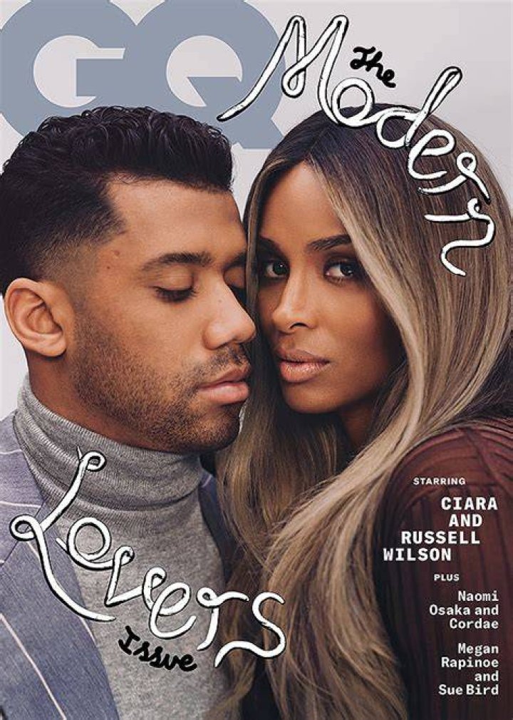 Ciara Stuns In Purple Satin Mini Dress & Sprawls Across Russell Wilson In Sexy ‘GQ’ Photos