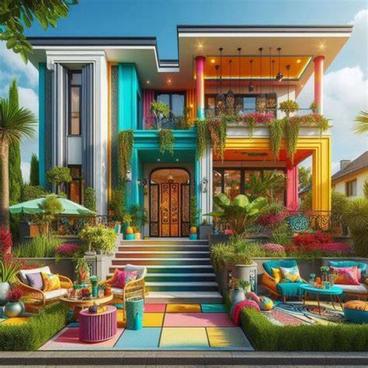 Colorful Mansion Pics – Hollywood Life