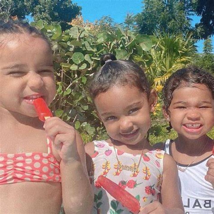 Dream Kardashian, Chicago West & True Thompson Eat Popsicles Poolside With Khloe — Adorable Pic