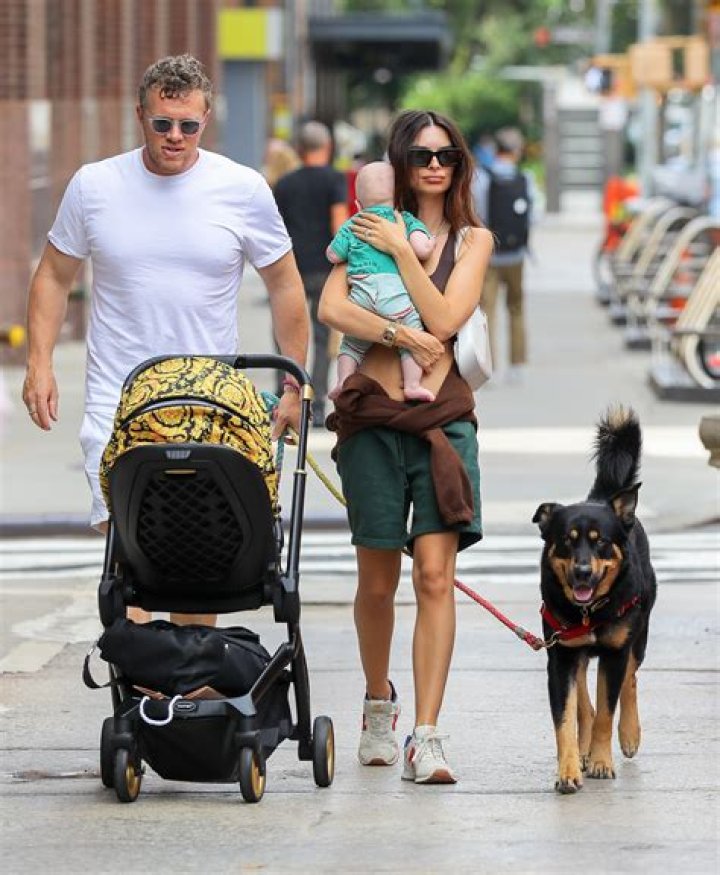 Emily Ratajkowski Kisses Husband Sebastian As They Enjoy Fresh Air With Their Pup — See PDA Pic