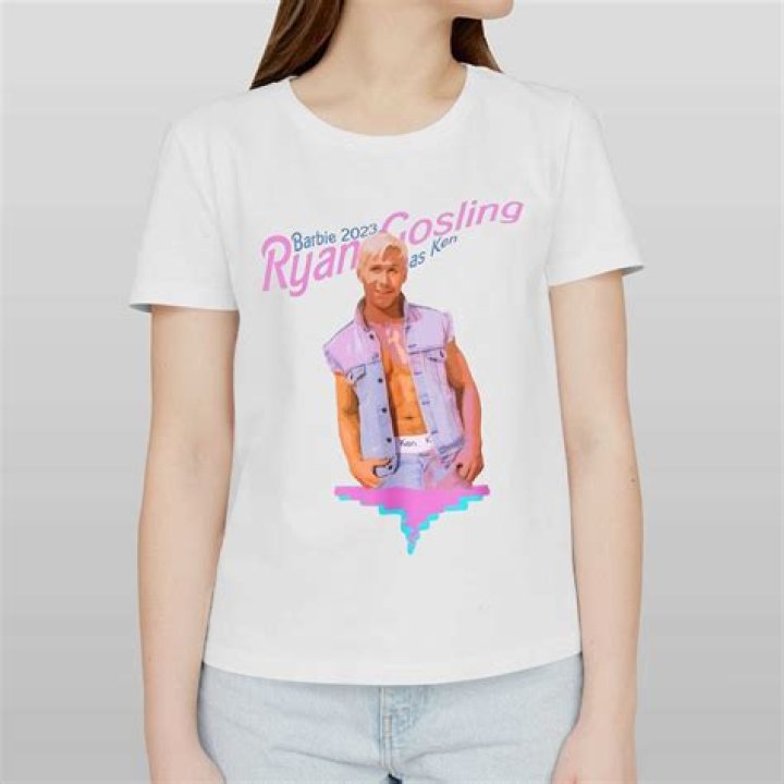 Eva Mendes Rocks T-Shirt With Ryan Gosling As Ken From ‘Barbie’ Movie On It: Photo