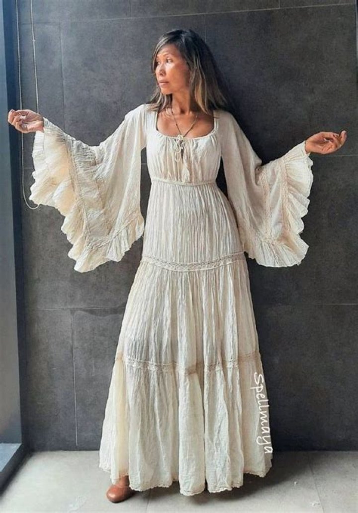 Flowy Boho Chic Dresses Like Emma Roberts’ That You Can Dress Up Or Down For Spring