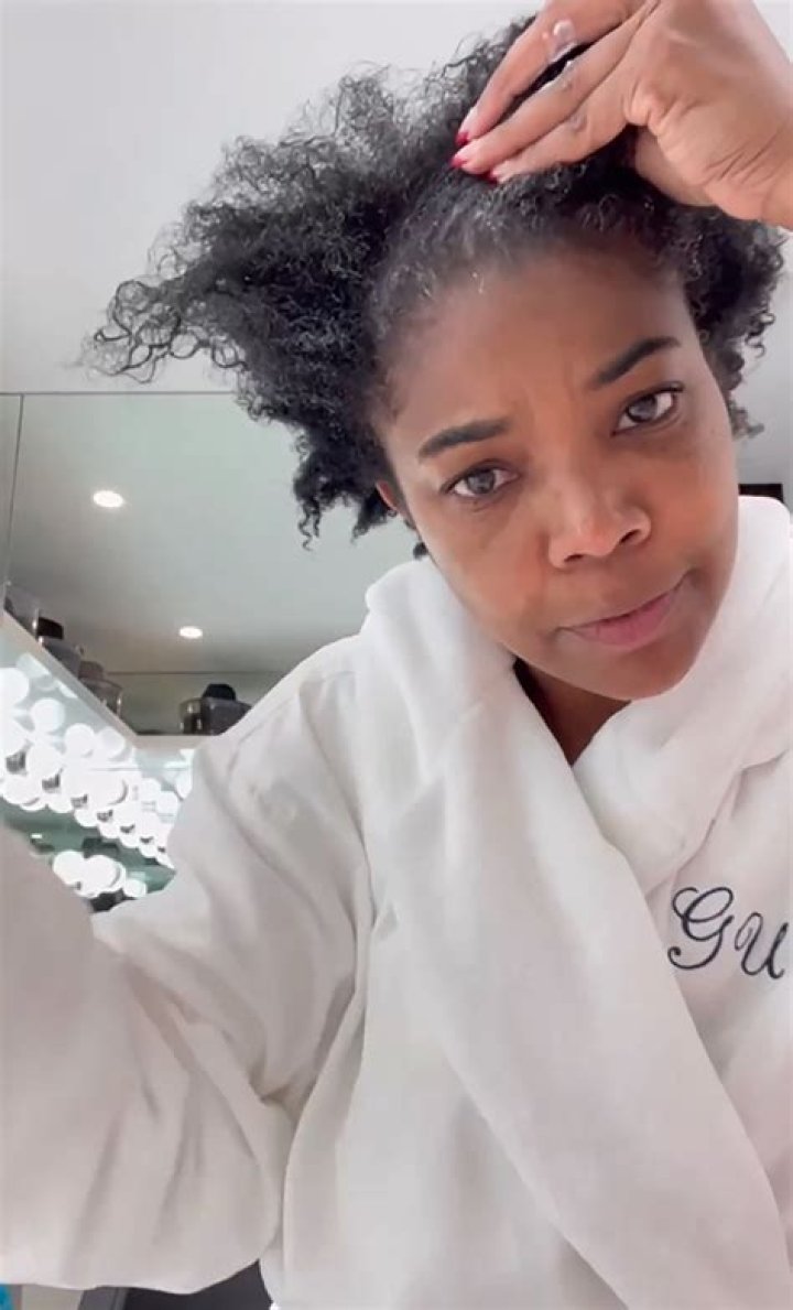 Gabrielle Union Reveals Her Natural, Curly Hair After Fans Call Her Out For Never Showing It Off