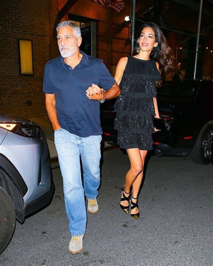 George & Amal Clooney Hold Hands During Romantic Dinner Date In NYC: Photo