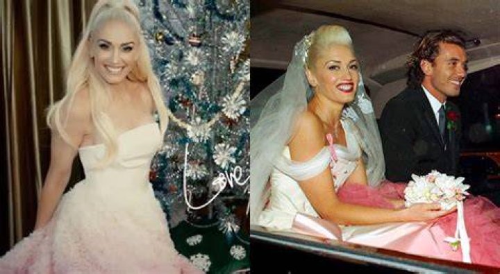 Gwen Stefani’s Christmas Dress Looks Just Like Gavin Rossdale Wedding Gown – Hollywood Life
