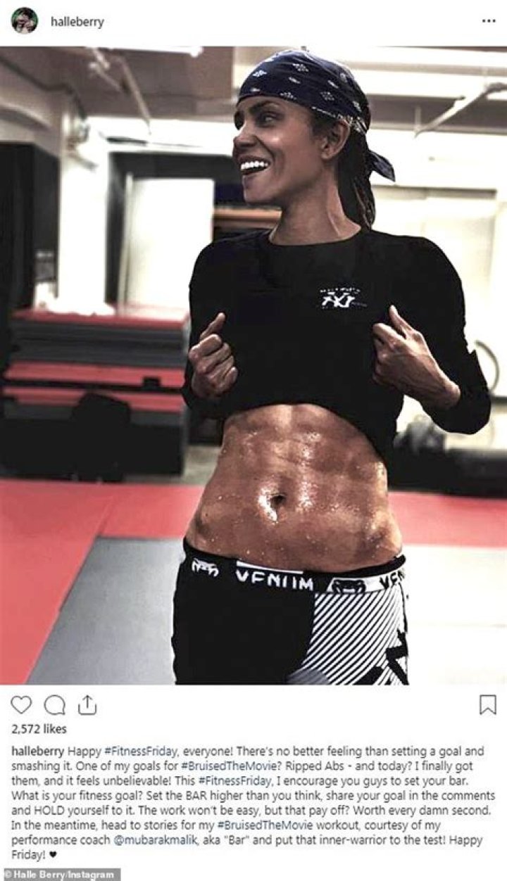 Halle Berry, 53, Announces Fitness Collection & Shows Off Abs In White Body Suit