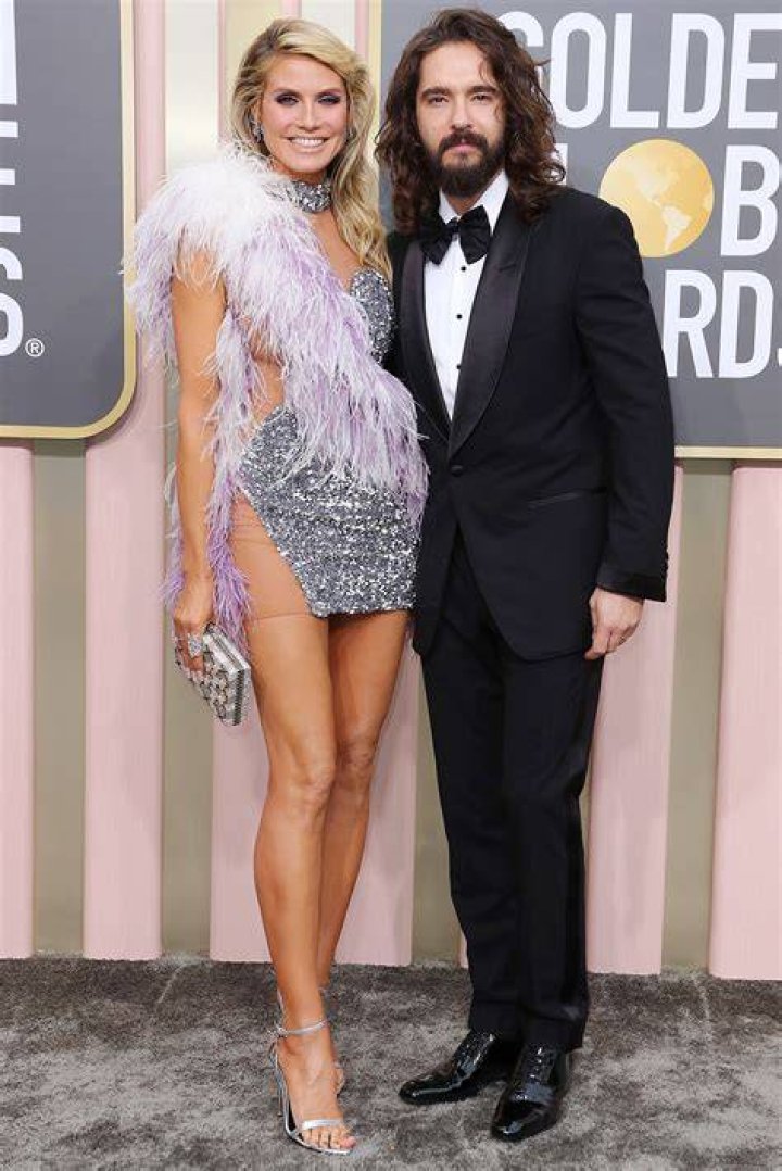 Heidi Klum Dances In A Gold Mini Dress For Flirty Video With Hubby Tom Kaulitz