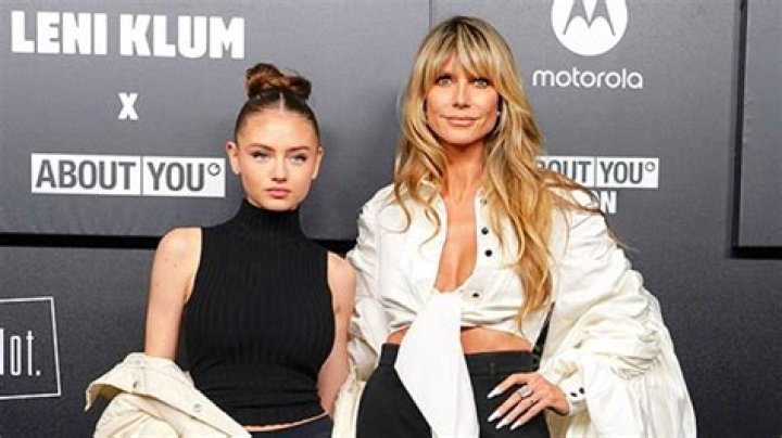 Heidi Klum & Daughter Leni Rock Crop Tops At Leni Klum x About You Show During MFW: Photos