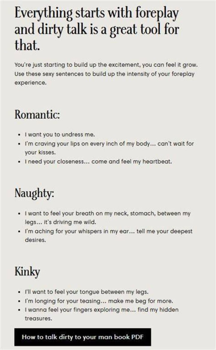 How To Dirty Talk Without Completely Embarrassing Yourself