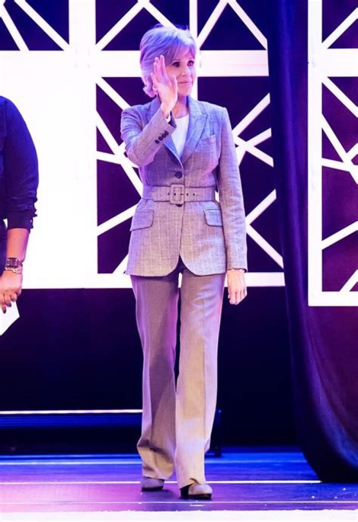 Jane Fonda, 84, Looks Incredible In Sequin Suit At Charity Event As She Battles Cancer