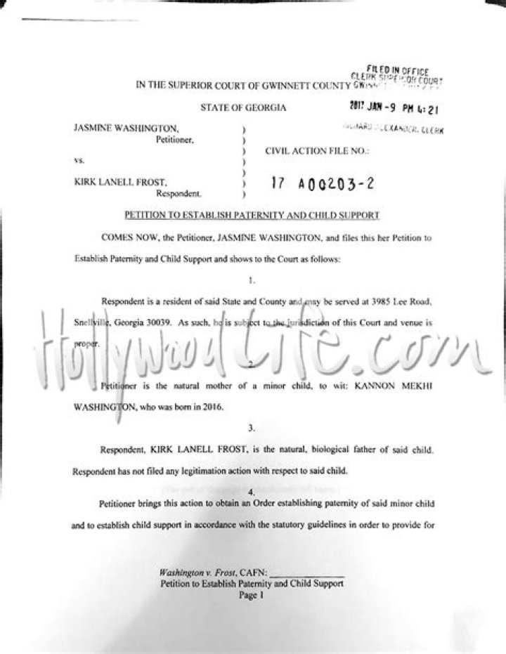 Jasmine Washington Desperate For Kirk Frost To Support Her & Baby Financially — See Demands In Court Docs
