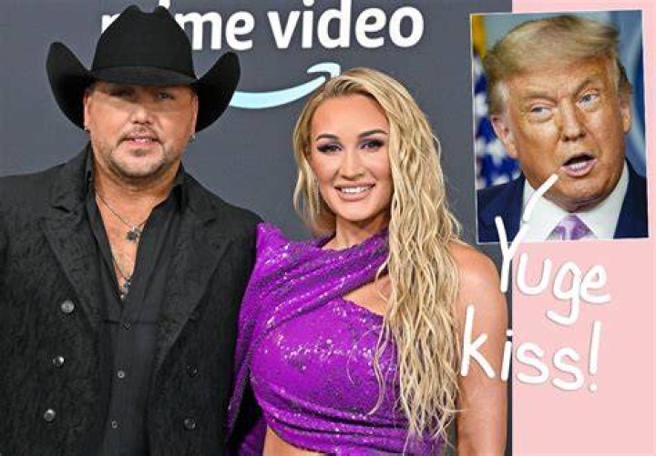 Jason Aldean Mocked After Donald Trump Kisses His Wife On NYE: Photo – Hollywood Life