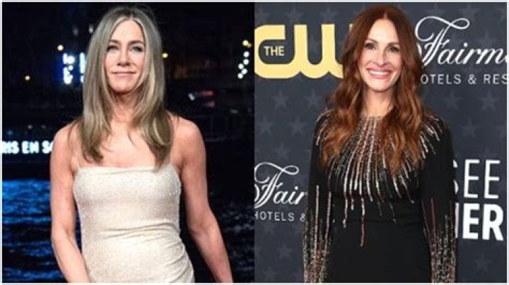 Jennifer Aniston Hugs Julia Roberts & More Famous Gal Pals In Rare Personal Video: Watch