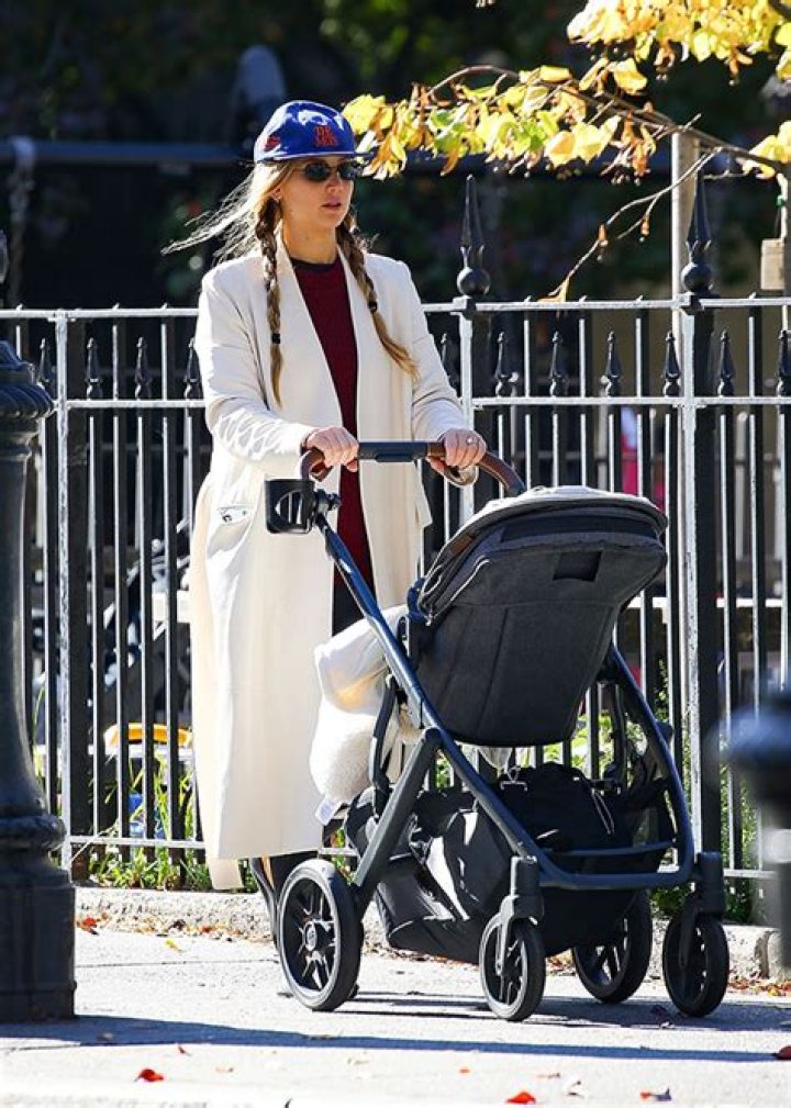 Jennifer Lawrence Pushes Son Cy, 7 Months, In Stroller Around NYC: Photos