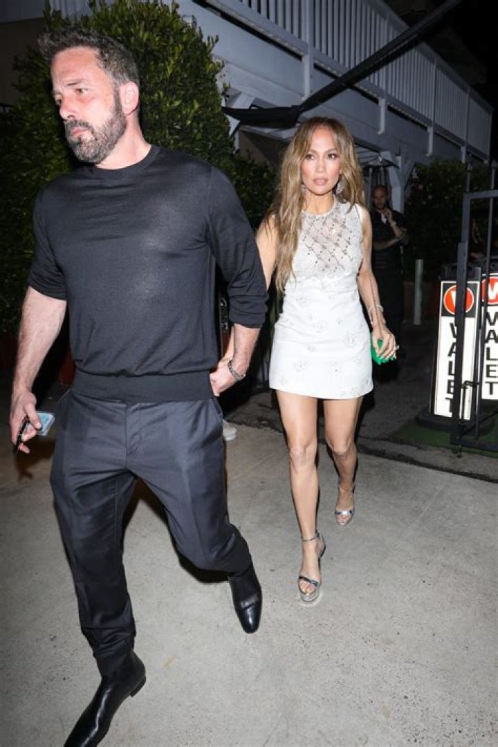 Jennifer Lopez Rocks Semi-Sheer Cocktail Dress While Celebrating 1-Year Anniversary With Ben Affleck