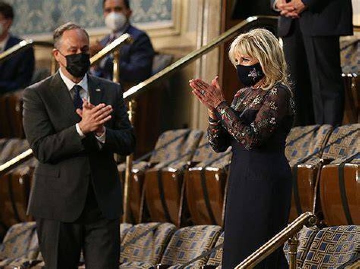 Jill Biden Wears Mesh Floral Dress To Congressional Speech: Pics – Hollywood Life