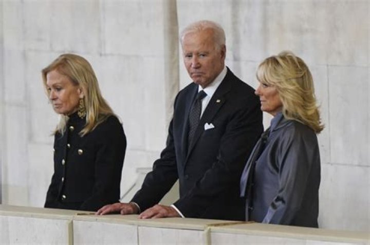 Joe Biden & Wife Jill Pay Tribute To Late Queen Elizabeth In London: Photos