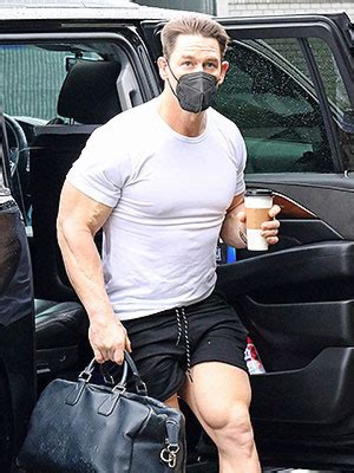 John Cena Shows Off Muscles In T-Shirt While Going To Training Session – Hollywood Life