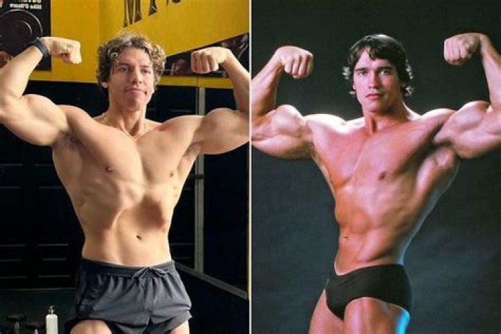 Joseph Baena Recreates Dad Arnold Schwarzenegger’s Muscle Pose – Hollywood Life
