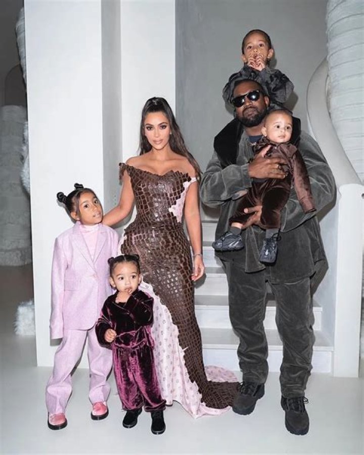 Kanye West Hugs Son Psalm, 1, In Sweet Photo With All 4 Kids Shared By Kim Kardashian