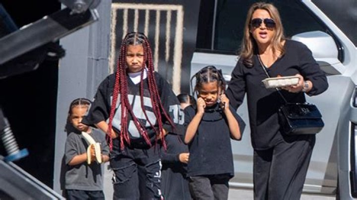 Kanye West’s 4 Kids North, Saint, Psalm & Chicago Join Him At Sunday Service Before Super Bowl: Photos