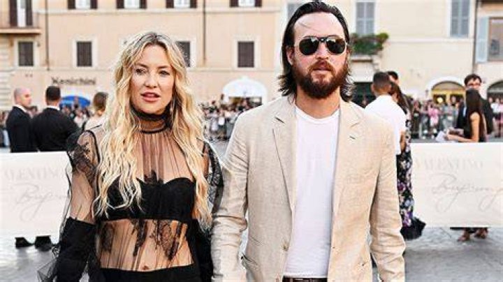 Kate Hudson Wears Sheer Black Blouse Revealing Lingerie Alongside Fiancé To Valentino Show: Photos