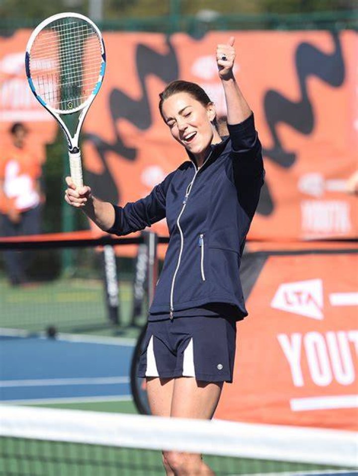 Kate Middleton Rocks Sleek Tennis Skirt & Plays Alongside US Open Winner Emma Raducanu — Photos