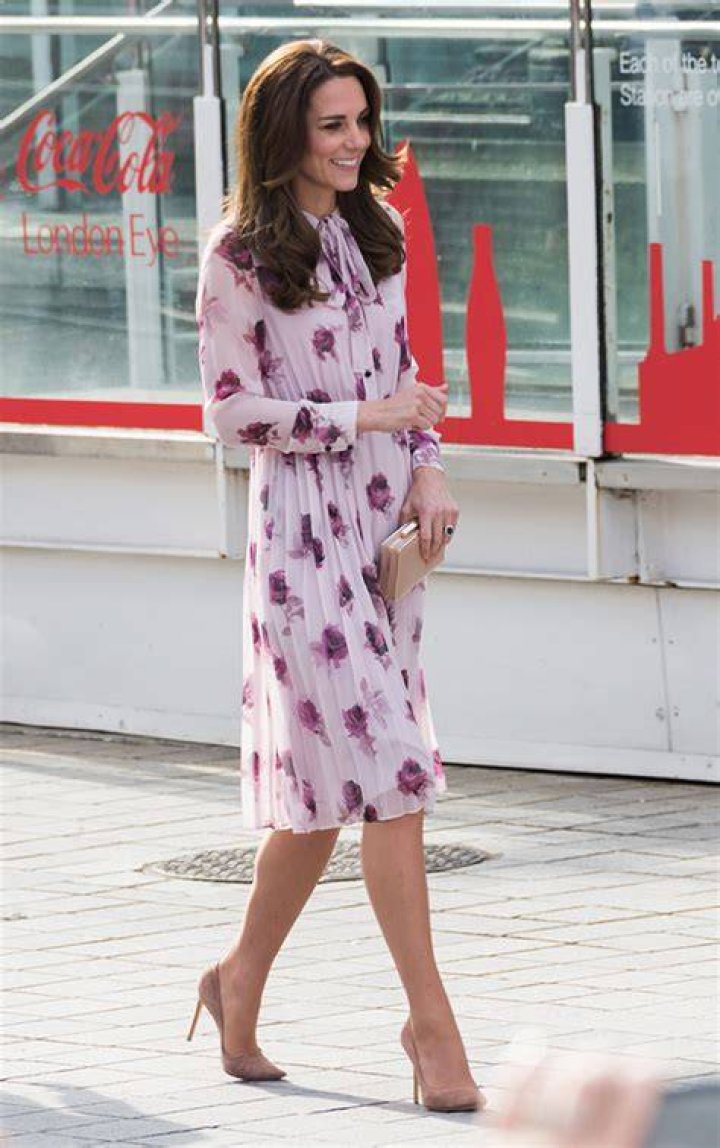 Kate Middleton’s Dress For Mental Health Day — Rocks Floral Kate Spade Frock – Hollywood Life