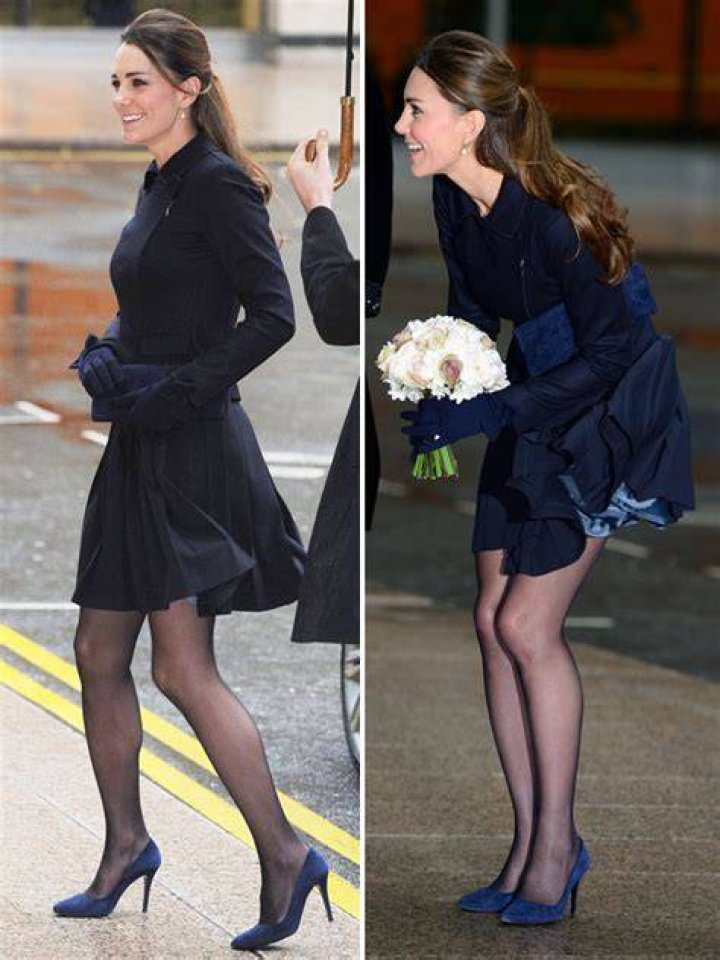 Kate Middleton’s Wardrobe Malfunction — Her Skirt Blows Up During Charity Visit – Hollywood Life
