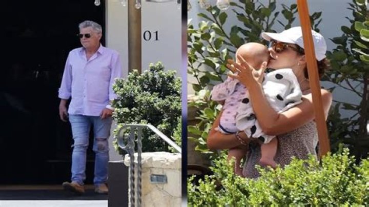 Katharine McPhee Kisses Rennie, 6 Months, While Out For Lunch With Husband David Foster